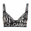 Women'S Clothing * | Dolce&Gabbana Sequined Logo Triangle Bra