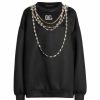 Women'S Clothing * | Dolce&Gabbana Crystal-Embellished Chain & Logo Top