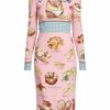 Women'S Clothing * | Dolce&Gabbana Capri Painterly Food-Print Midi-Dress