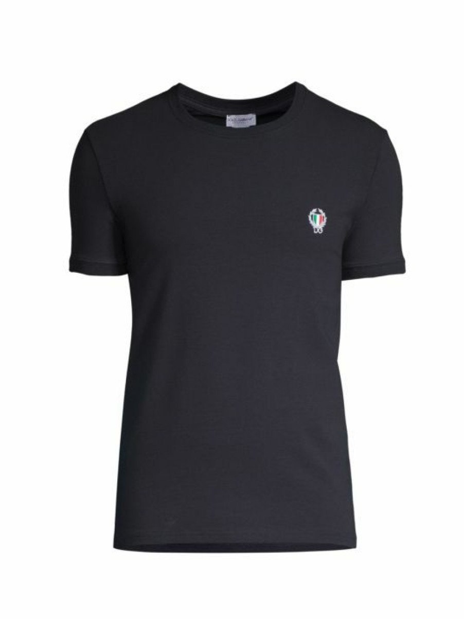 Men * | Dolce&Gabbana Sport Crest Crew T-Shirt For Men