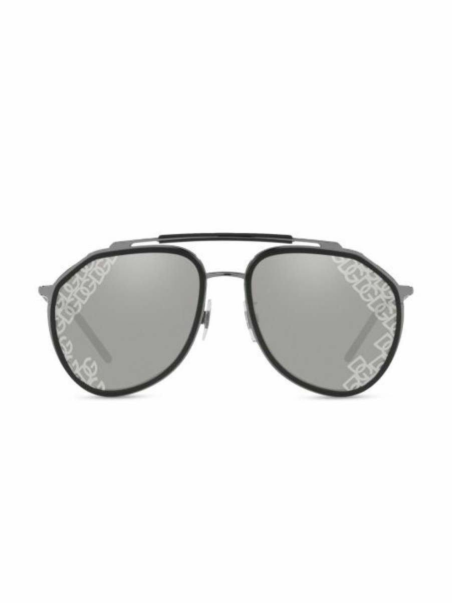 Accessories * | Dolce&Gabbana Madison Mirrored 57Mm Sunglasses For Men