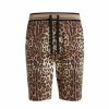 Men * | Dolce&Gabbana Leopard-Print Cotton Jogger Shorts For Men