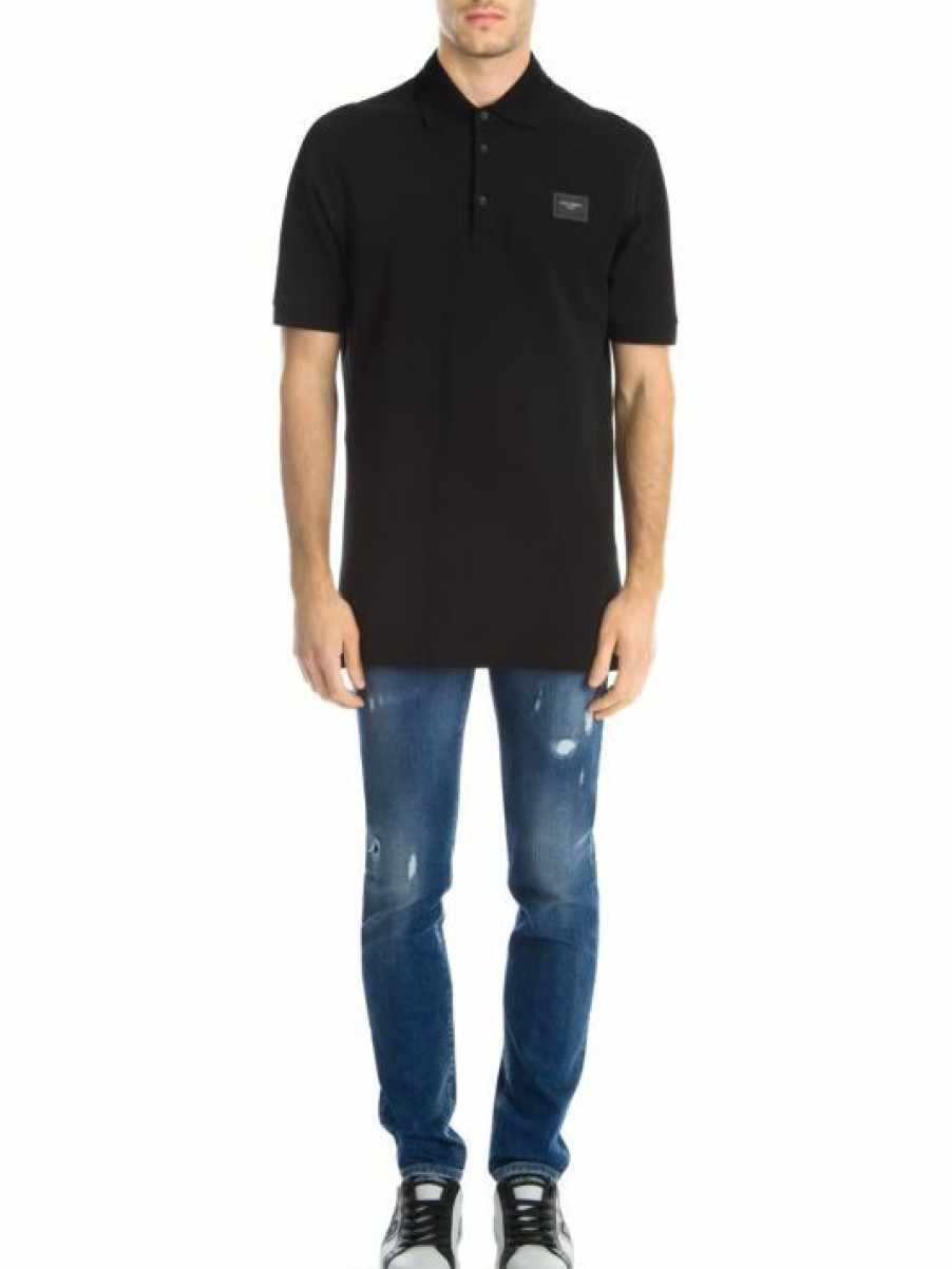 Men * | Dolce&Gabbana Plaque Polo For Men