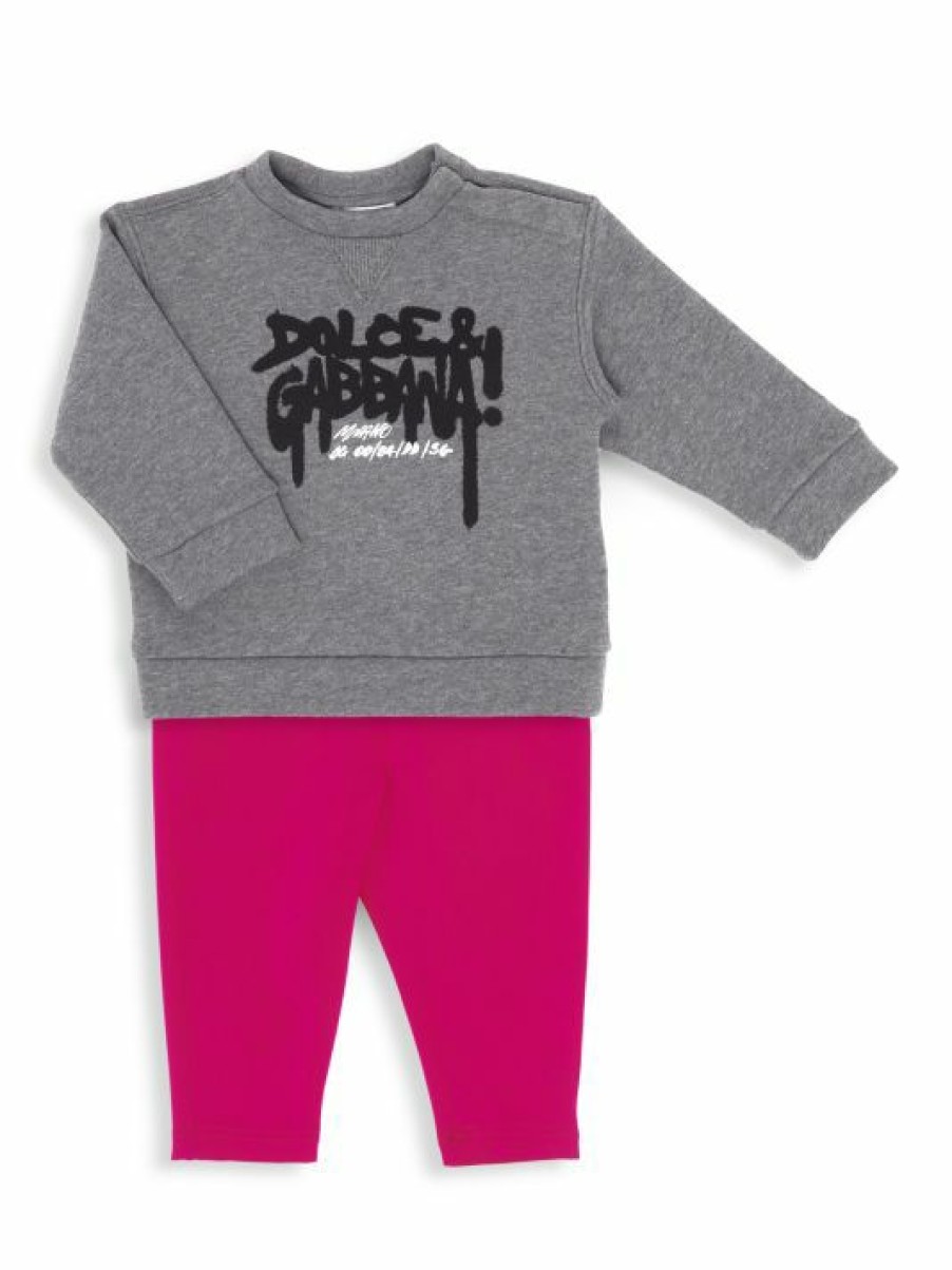 Kids * | Dolce&Gabbana Baby Girl'S Logo Waistband Legging For Kids