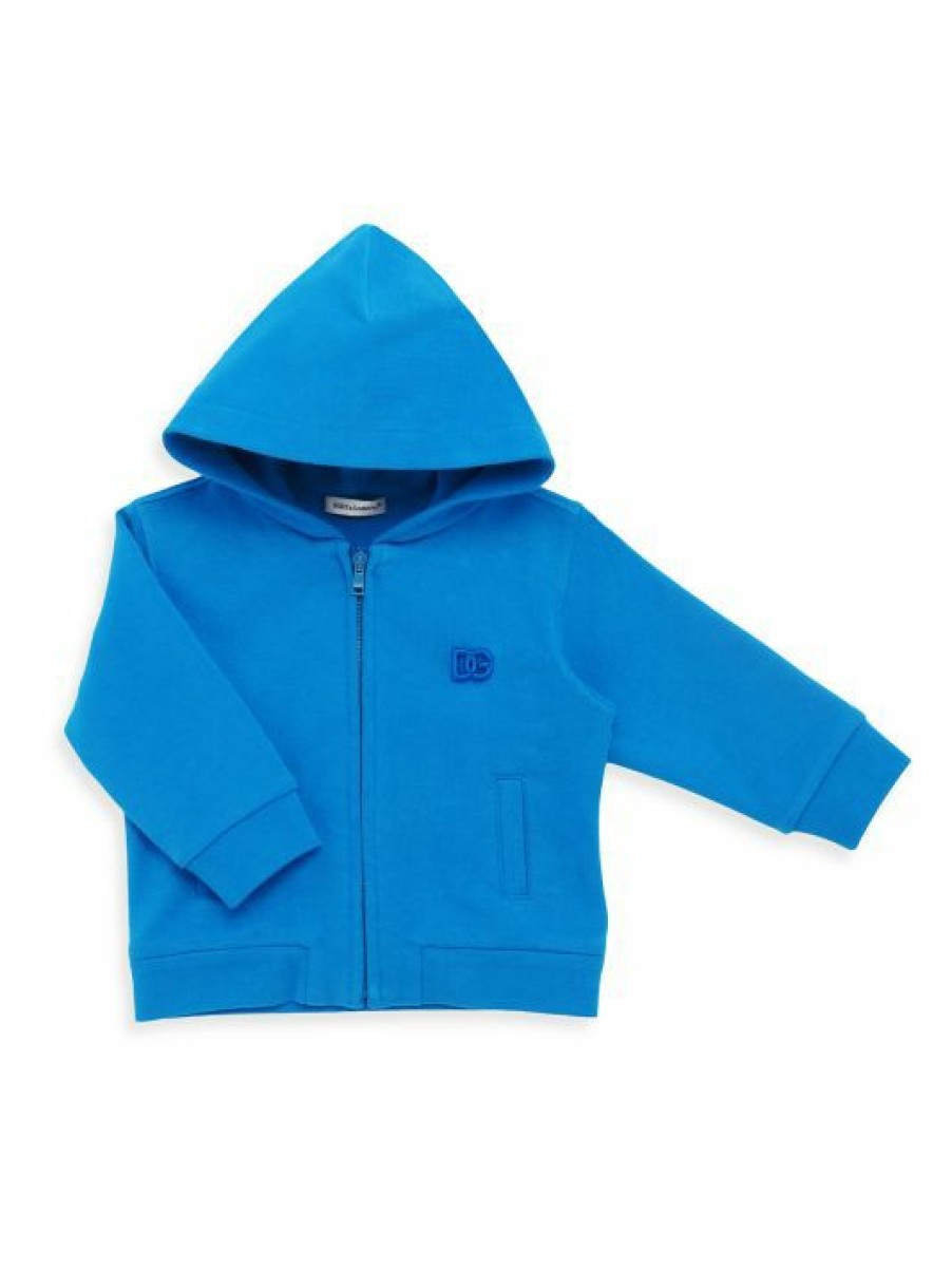 Kids * | Dolce&Gabbana Baby Boy'S Stretch Cotton Zip-Up Hoodie For Kids