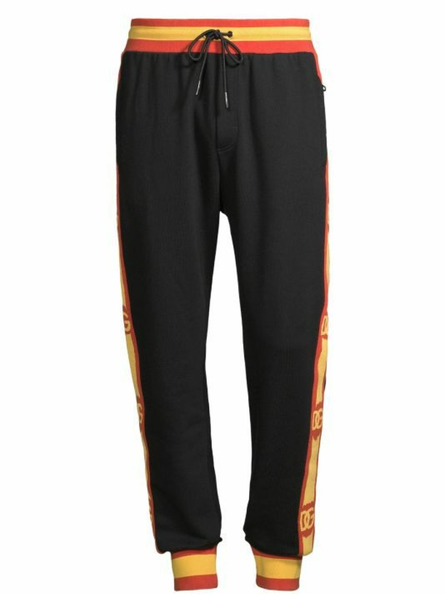 Men * | Dolce&Gabbana Logo Cotton Joggers For Men