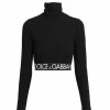 Women'S Clothing * | Dolce&Gabbana Capri Cropped Turtleneck Top