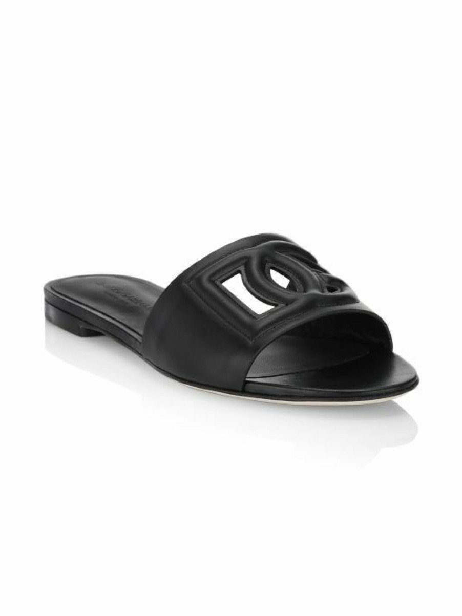 Men * | Dolce&Gabbana Dg Leather Sandals