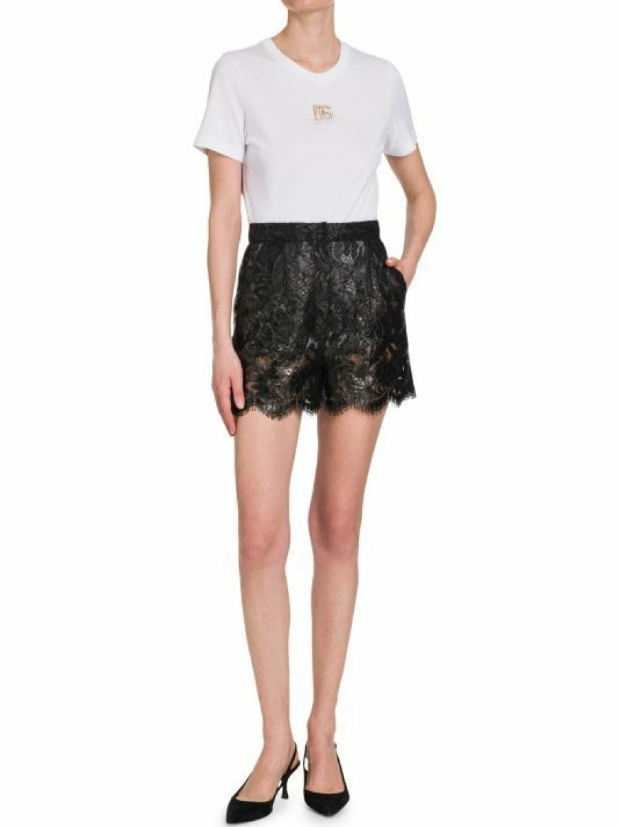 Women'S Clothing * | Dolce&Gabbana Logo Hardware Longline T-Shirt