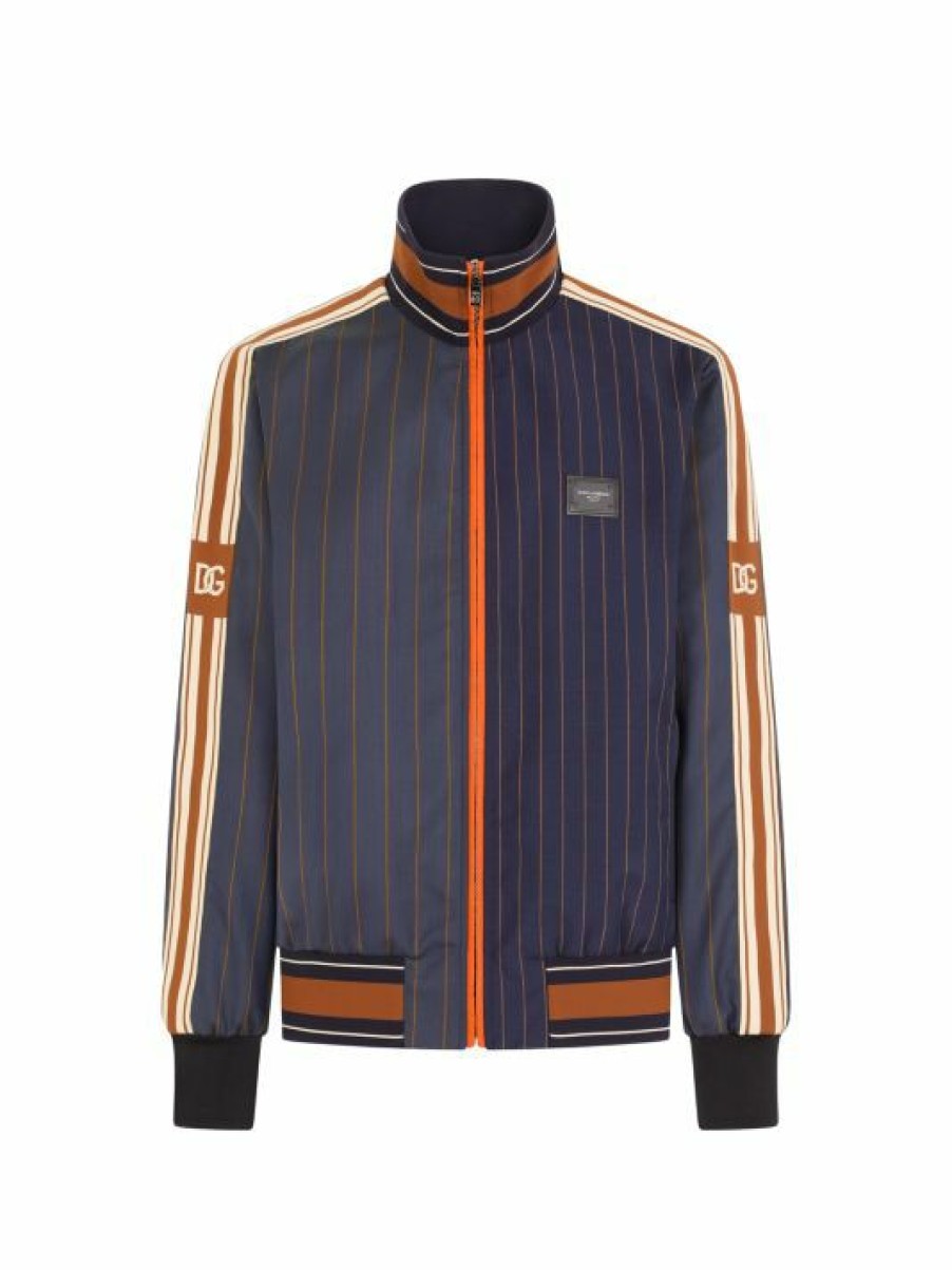 Men * | Dolce&Gabbana Pin-Striped Track Suit For Men