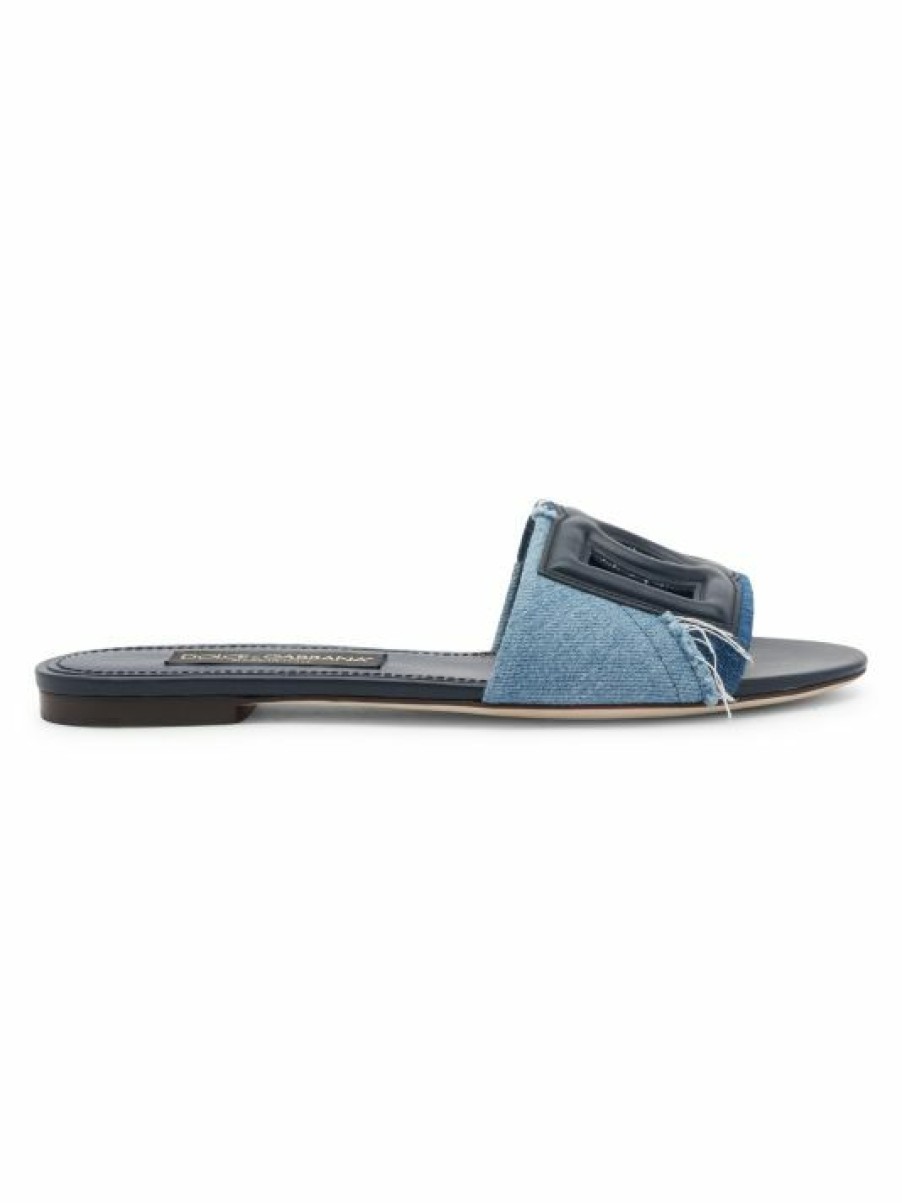 Men * | Dolce&Gabbana Patchwork Denim Sandals