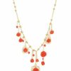 Jewelry * | Dolce&Gabbana 18K Yellow Gold Coral Rose Necklace