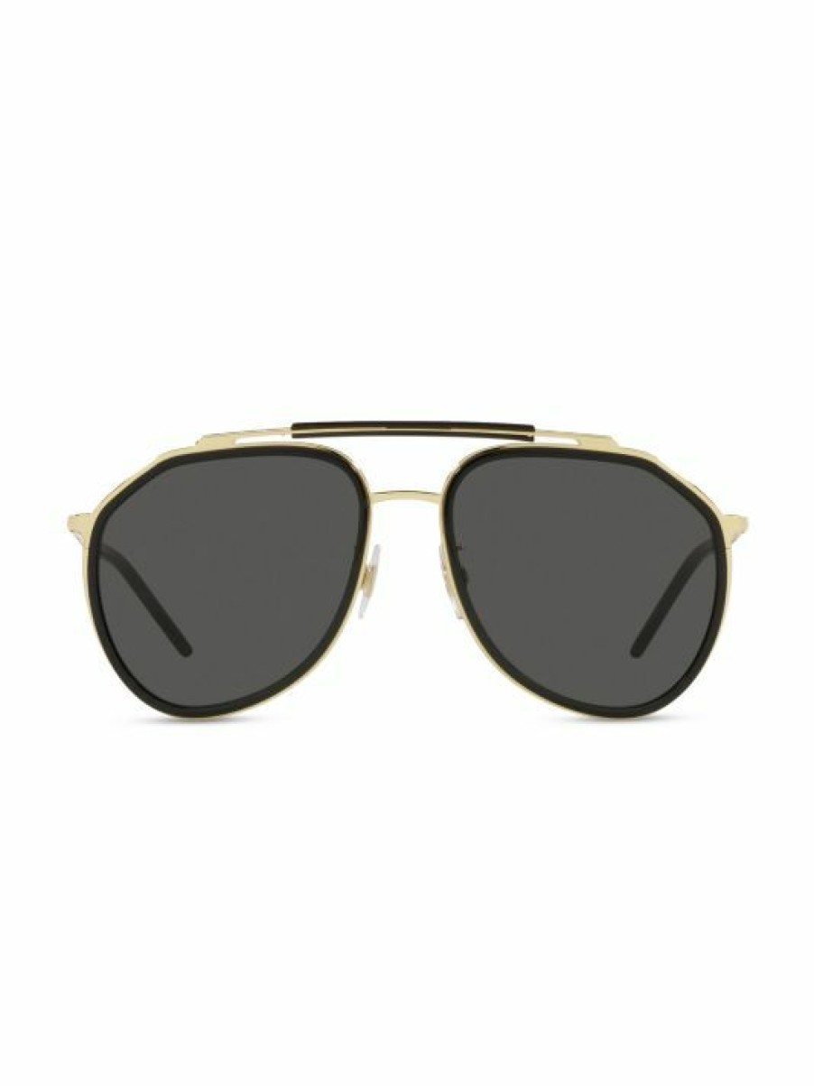 Accessories * | Dolce&Gabbana 57Mm Aviator Sunglasses For Men