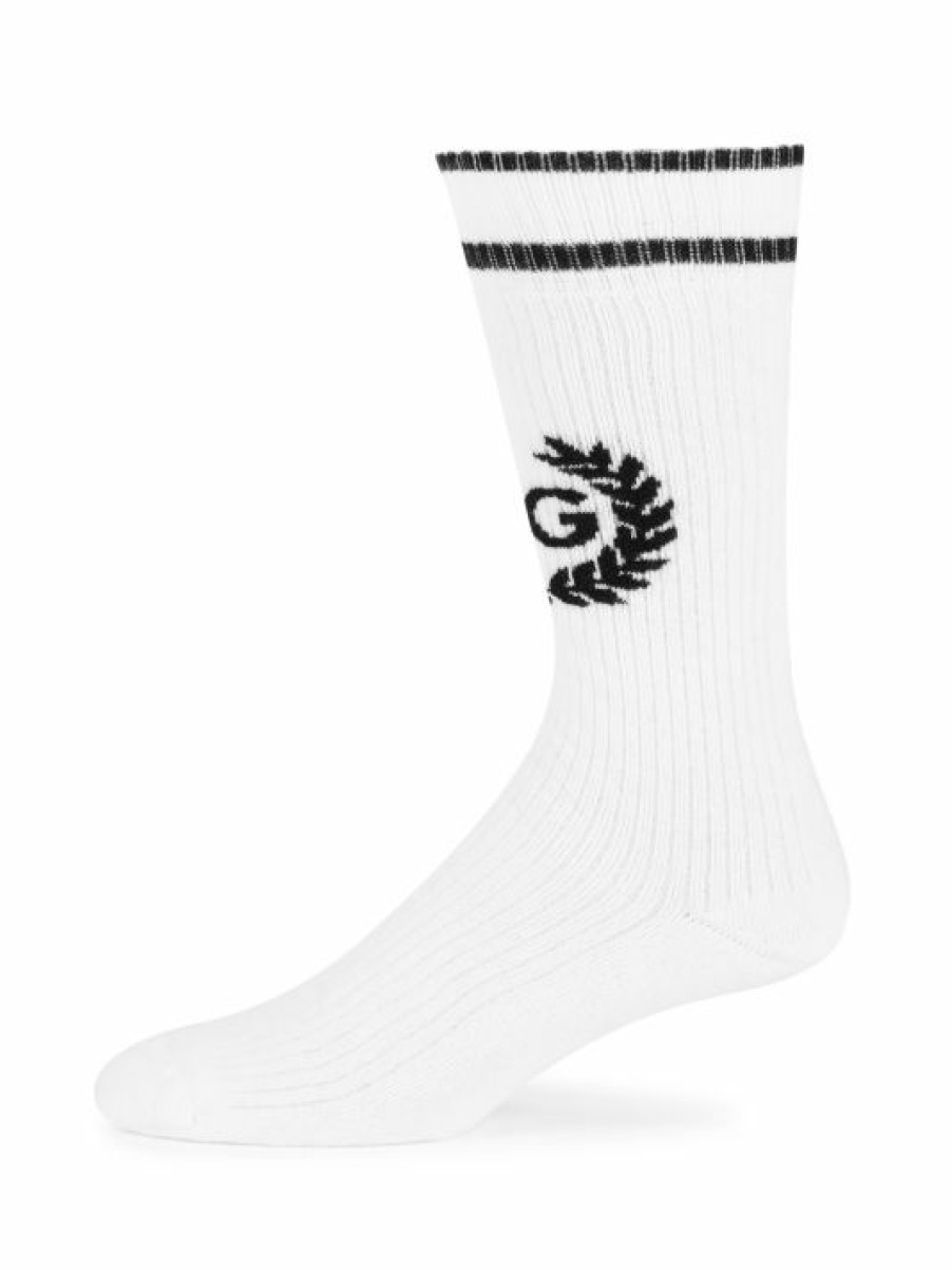 Accessories * | Dolce&Gabbana Crest Logo Socks For Men