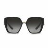 Accessories * | Dolce&Gabbana 56Mm Butterfly Sunglasses Black