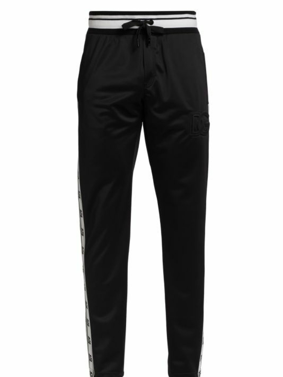 Men * | Dolce&Gabbana Embossed Logo Tape Sweatpants For Men