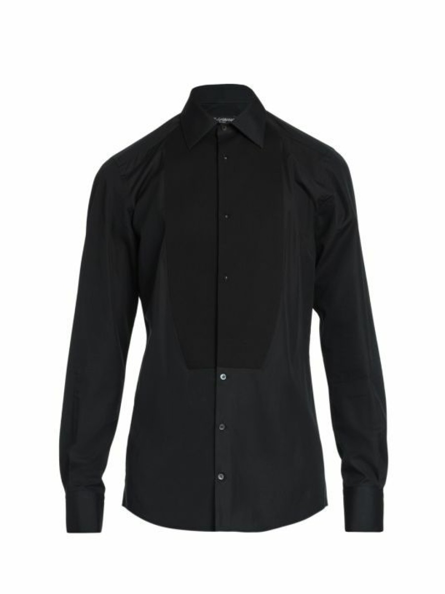 Men * | Dolce&Gabbana Pintuck-Pleated Tuxedo Shirt For Men