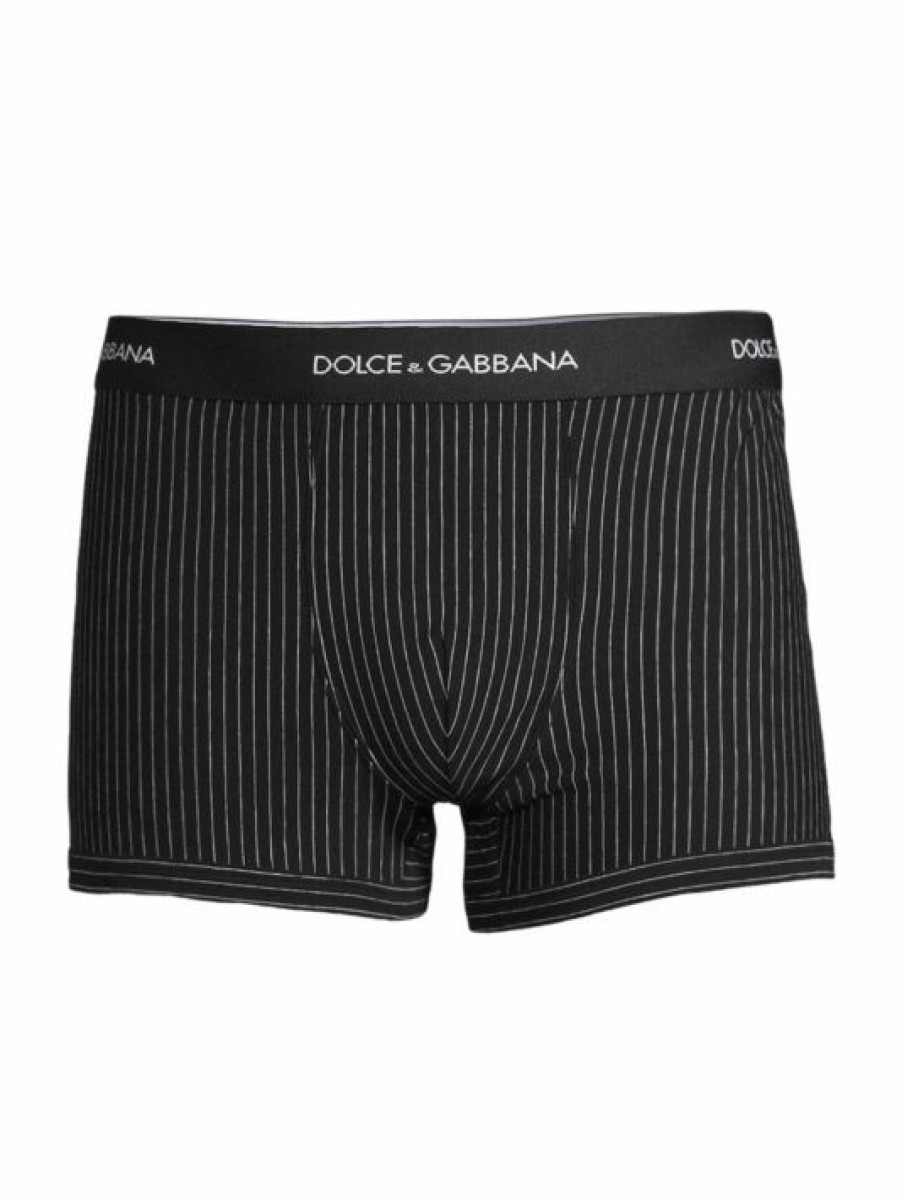 Men * | Dolce&Gabbana Pinstripe Boxer Briefs For Men