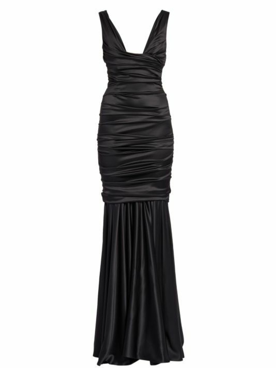 Women'S Clothing * | Dolce&Gabbana Ruched Silk Gown