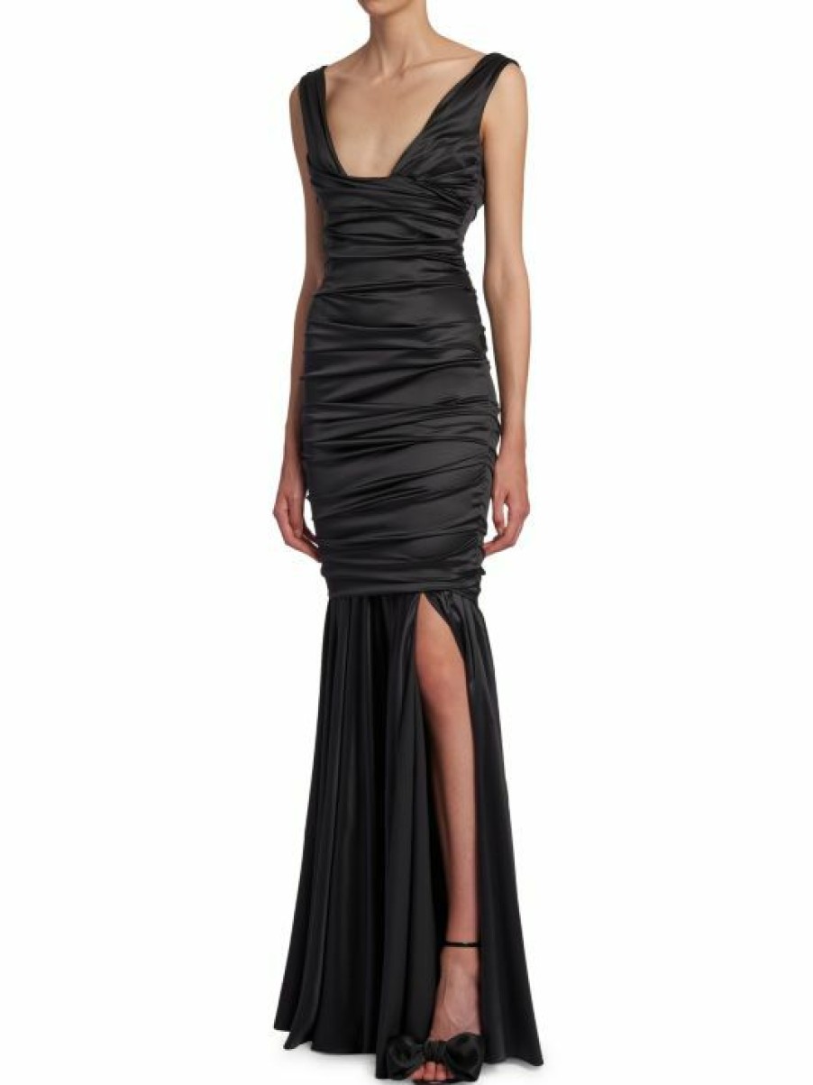 Women'S Clothing * | Dolce&Gabbana Ruched Silk Gown