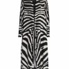 Women'S Clothing * | Dolce&Gabbana Zebra Zebra-Print Maxi Shirtdress