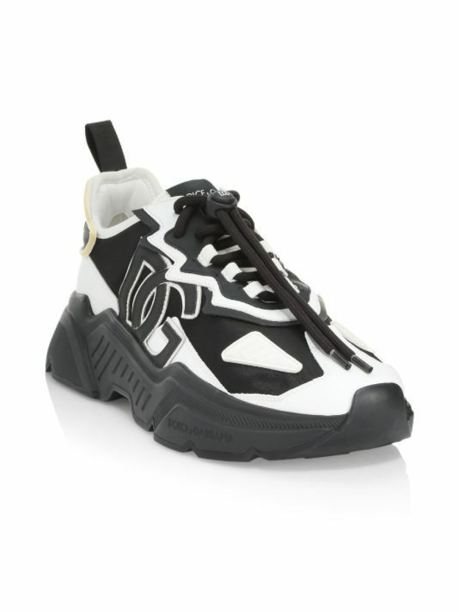 Men * | Dolce&Gabbana Logo Patch Sneakers For Men