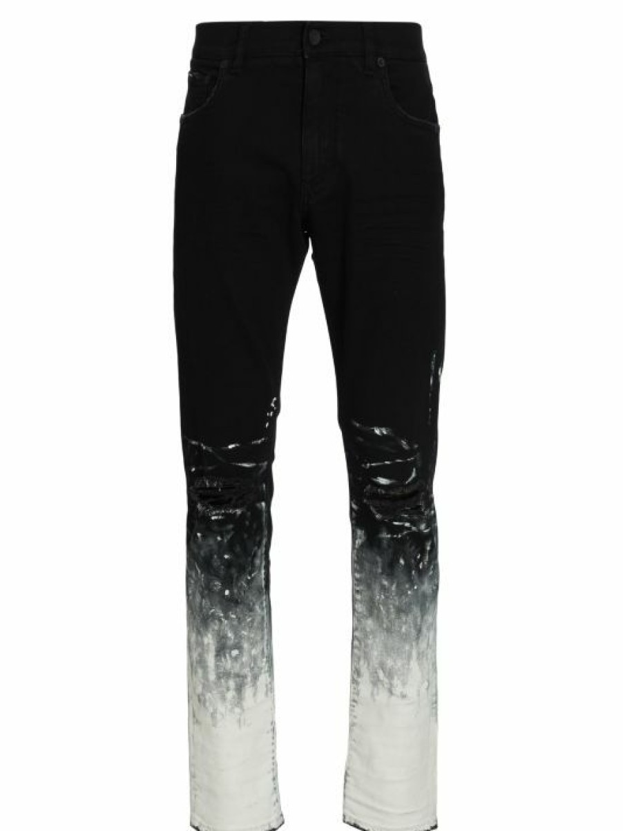 Men * | Dolce&Gabbana Varnish Slim-Fit Jeans For Men