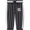 Kids * | Dolce&Gabbana Baby Boy'S Striped Contrast Logo Jogger Pants For Kids