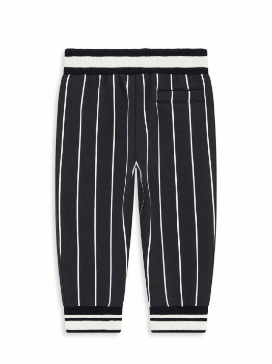 Kids * | Dolce&Gabbana Baby Boy'S Striped Contrast Logo Jogger Pants For Kids