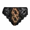 Women'S Clothing * | Dolce&Gabbana Mid-Rise Floral Lace Panty