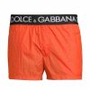 Men * | Dolce&Gabbana Logo Waistband Swim Trunks For Men