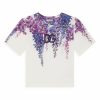 Women'S Clothing * | Dolce&Gabbana Little Girl'S & Girl'S Floral Vine Print Logo T-Shirt For Kids