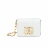 Handbags * | Dolce&Gabbana Leather Card Case-On-Chain