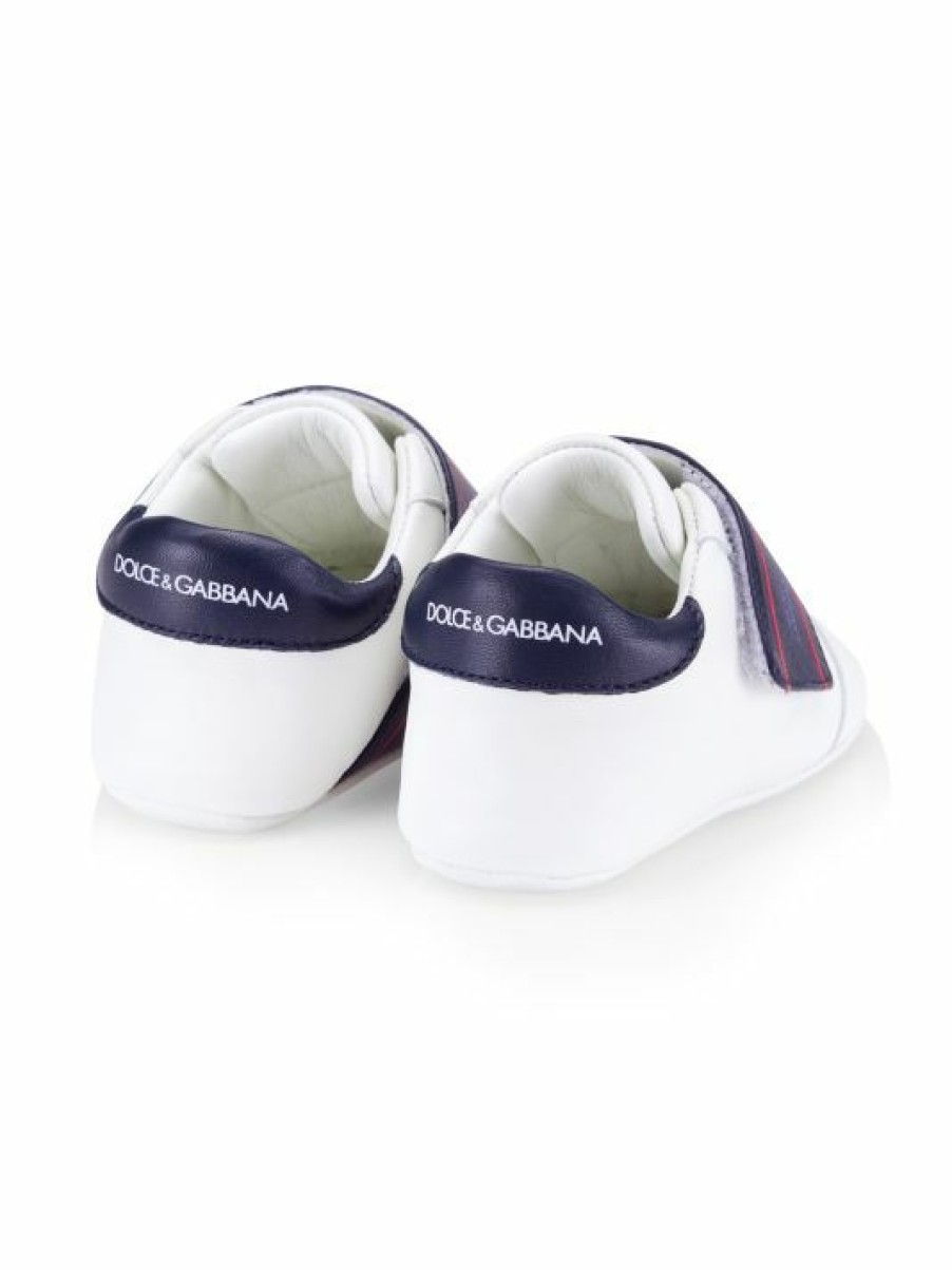 Men * | Dolce&Gabbana Baby'S Logo Leather Sneakers For Kids