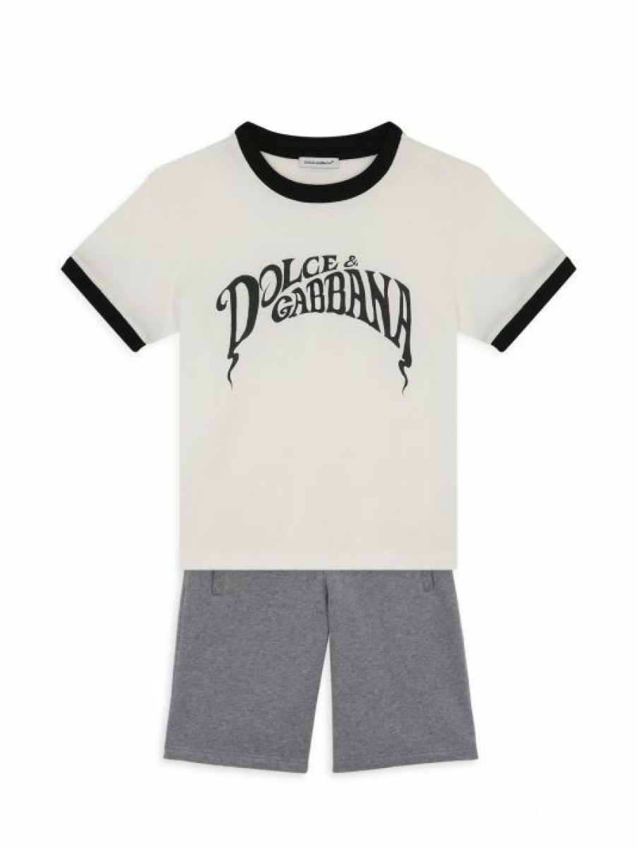 Kids * | Dolce&Gabbana Boy'S Cotton Sweat Shorts For Kids