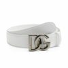 Accessories * | Dolce&Gabbana Interlock Logo Buckle Belt For Men