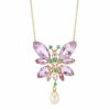 Jewelry * | Dolce&Gabbana 18K Yellow Gold & Multi-Stone Butterfly Pendant Necklace