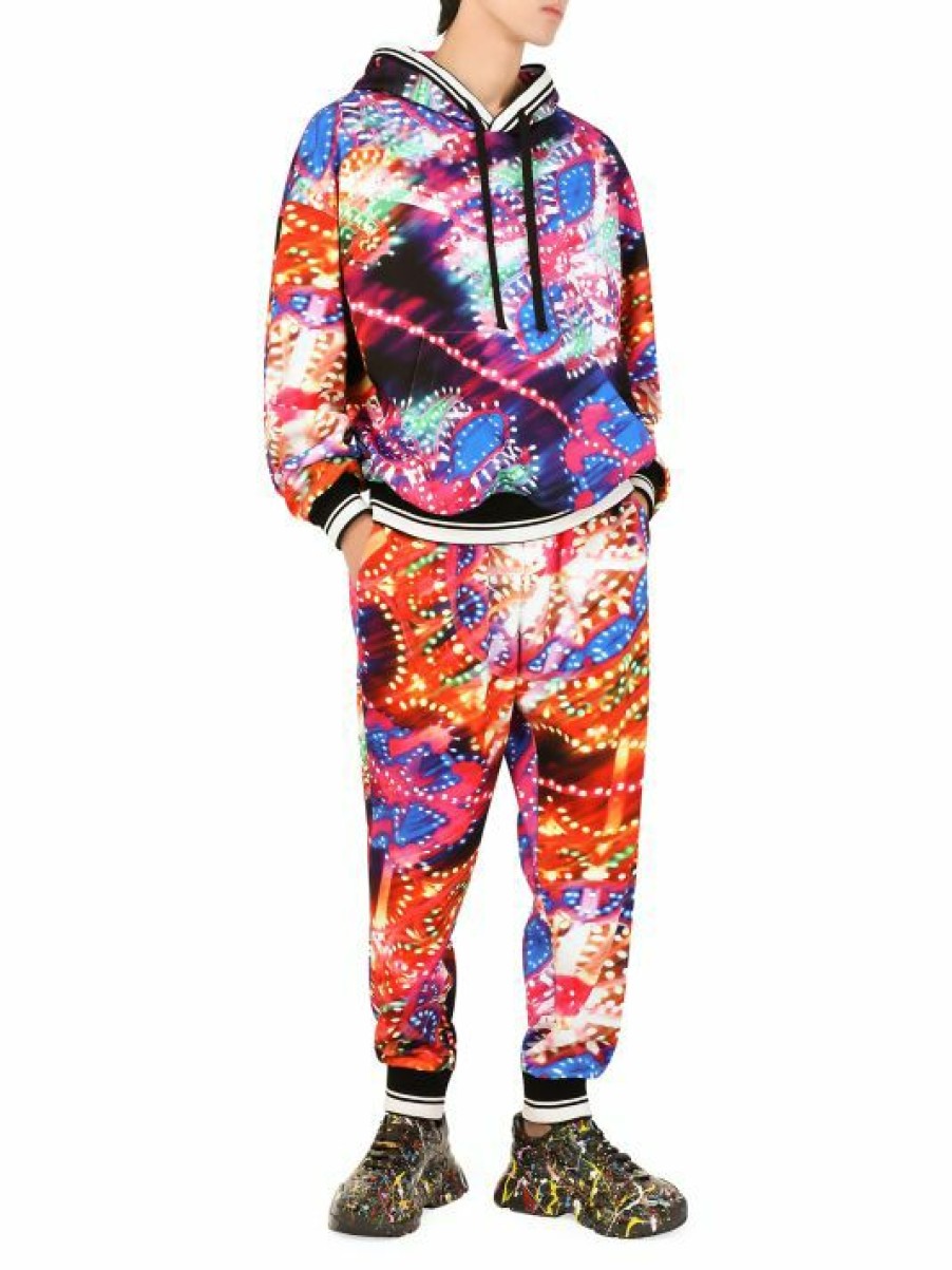 Men * | Dolce&Gabbana Digital-Print Jogger Pants For Men