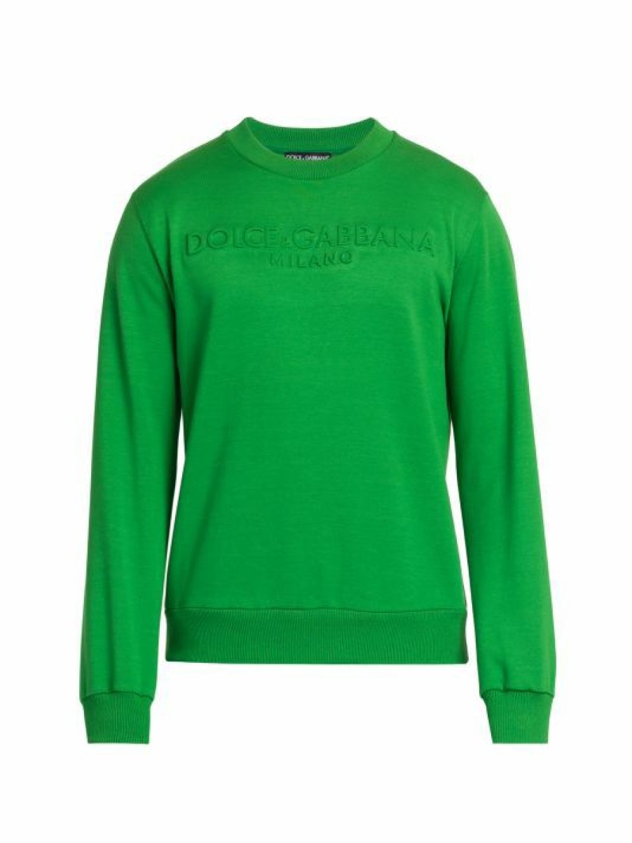 Men * | Dolce&Gabbana Logo Crewneck Sweater For Men