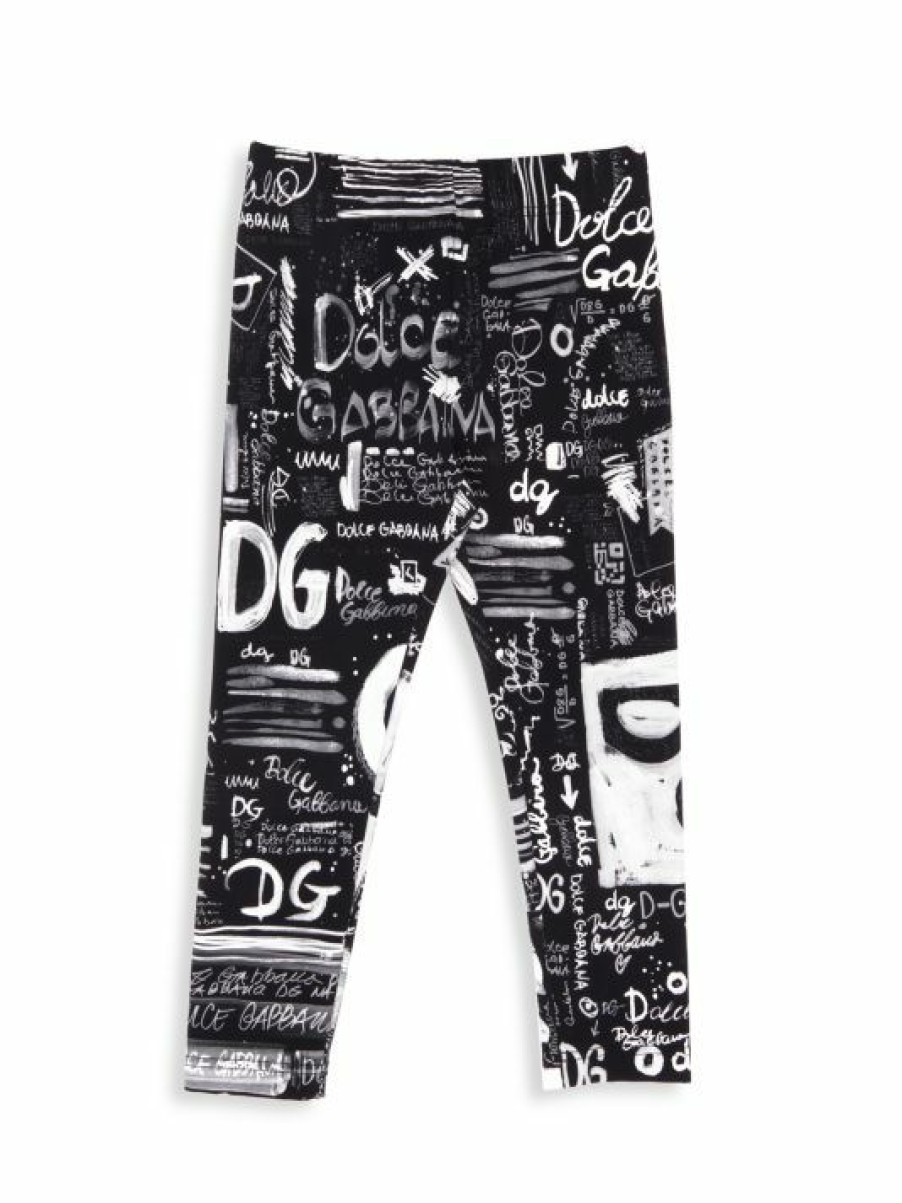 Kids * | Dolce&Gabbana Little Girl'S & Girl'S Logo Leggings For Kids