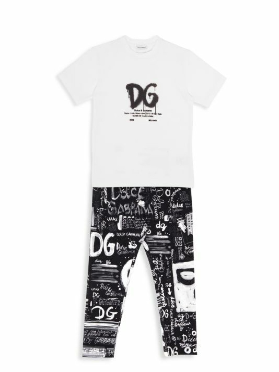 Kids * | Dolce&Gabbana Little Girl'S & Girl'S Logo Leggings For Kids