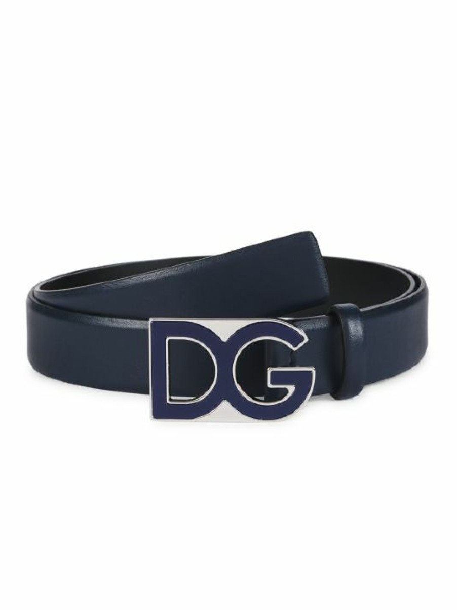 Accessories * | Dolce&Gabbana Dg Logo Buckle Belt For Men