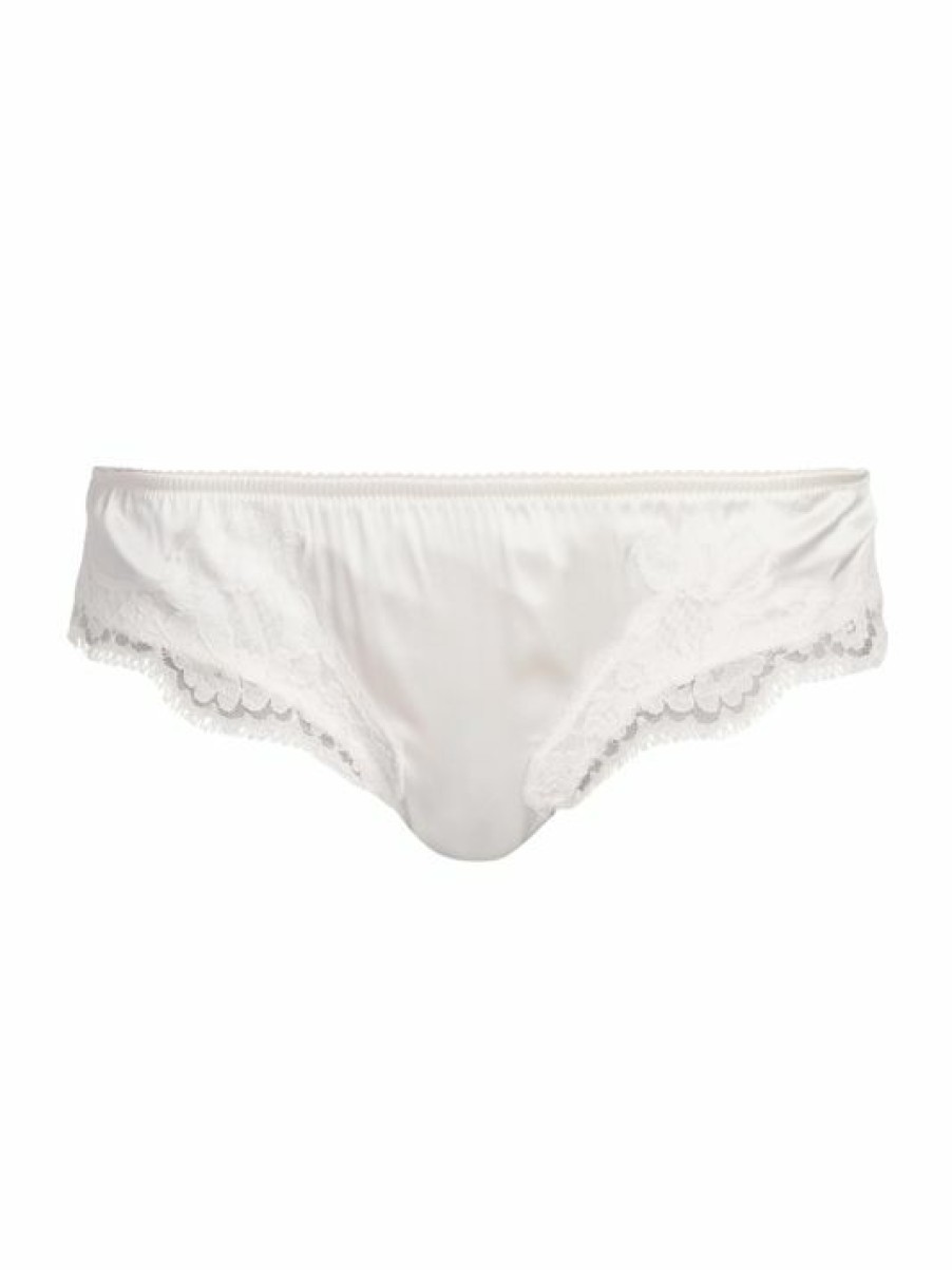 Women'S Clothing * | Dolce&Gabbana Lace-Trim Satin Briefs