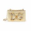 Handbags * | Dolce&Gabbana D&G Girls Metallic Leather Crossbody Phone Case