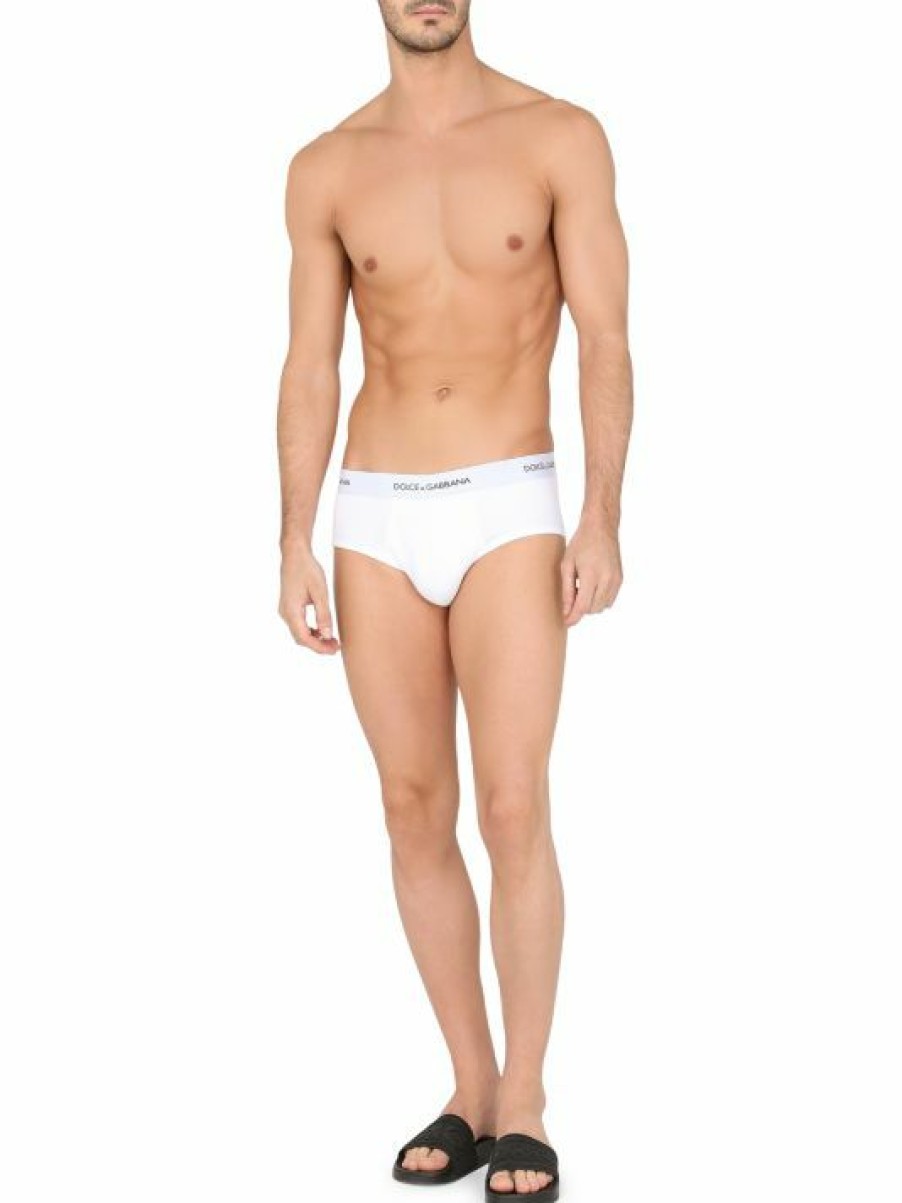 Men * | Dolce&Gabbana Brando Logo Briefs For Men