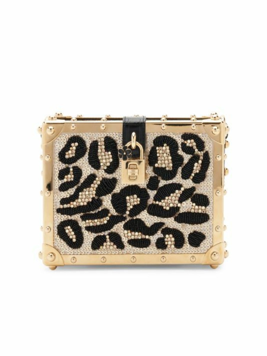 Handbags * | Dolce&Gabbana Sequin Leopard Box Bag