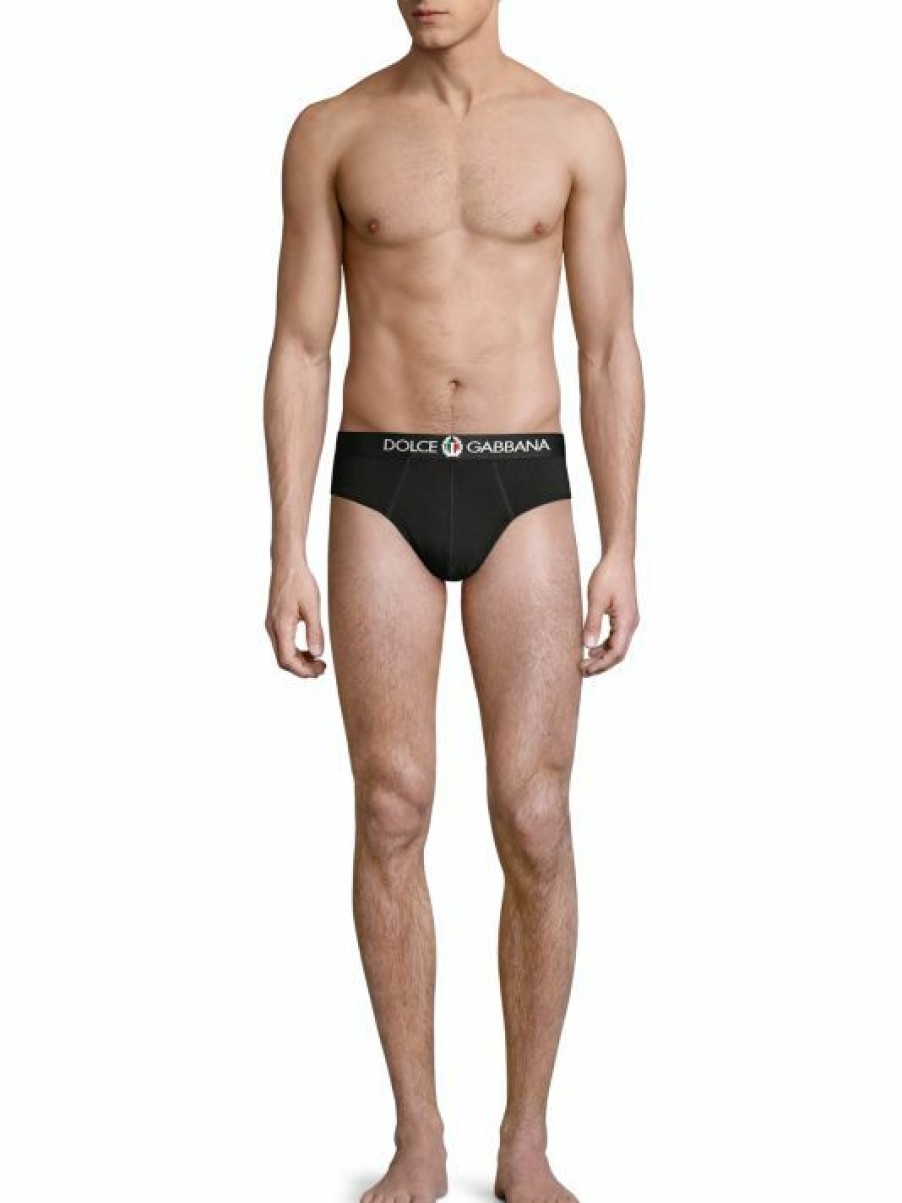 Men * | Dolce&Gabbana Sports Crest Midi Briefs For Men