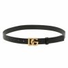 Accessories * | Dolce&Gabbana Dg Logo Buckle Leather Belt