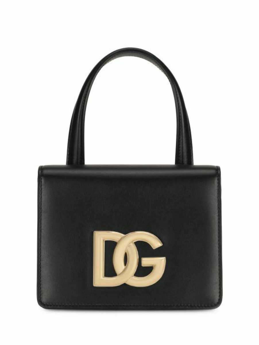 Handbags * | Dolce&Gabbana Dg Millennials Leather Top Handle Bag