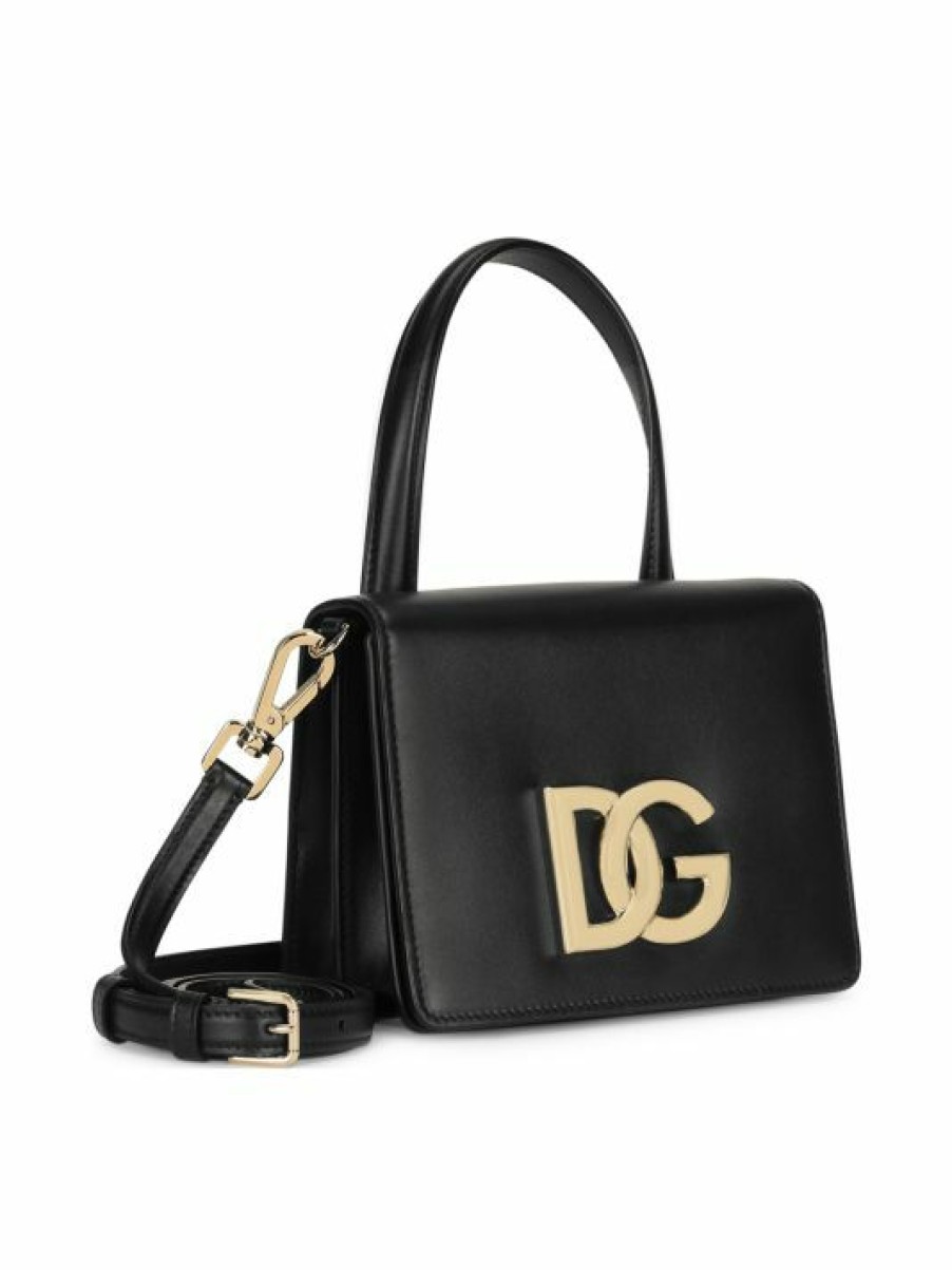 Handbags * | Dolce&Gabbana Dg Millennials Leather Top Handle Bag